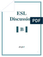 (B) - ESL Discussion