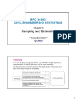 BFC 34303 Chapter 5 Sampling and Estimation