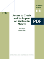 Access To Credit and Its Impact On Welfare in Mala