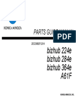 Konica Minolta Bizhub 224e - 284e - 364e Parts Catalogue