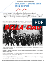 Bela Ćao (Bella, Ciao) - Pesma Veća Od Partizanskog Pokreta
