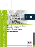 Bibliotheques Universitaires Learning Centres Guide Pour Un Projet de Construction PDF