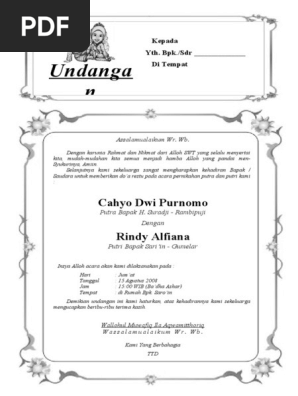 84 Contoh Undangan Khitanan Hitam Putih Gratis Terbaru