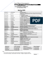 Academic Calender