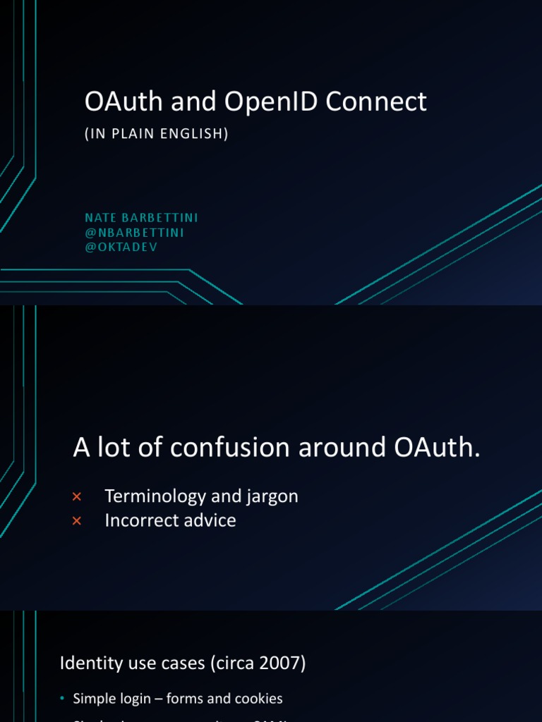 Understanding OAuth 2.0 and OpenID Connect | PDF