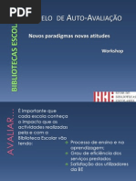 modelo de auto - avaliação - pedagógico