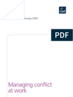 Managing Conflict at Work: Survey Report February 2007
