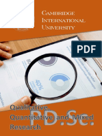 Qualitative Quantitative and Mixed Research PDSC