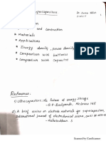 Supercapacitors Notes PDF