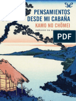 Kamo no Chomei. Pensamientos desde mi cabaña.