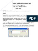 CADWorx Managing Large Model Coordinates