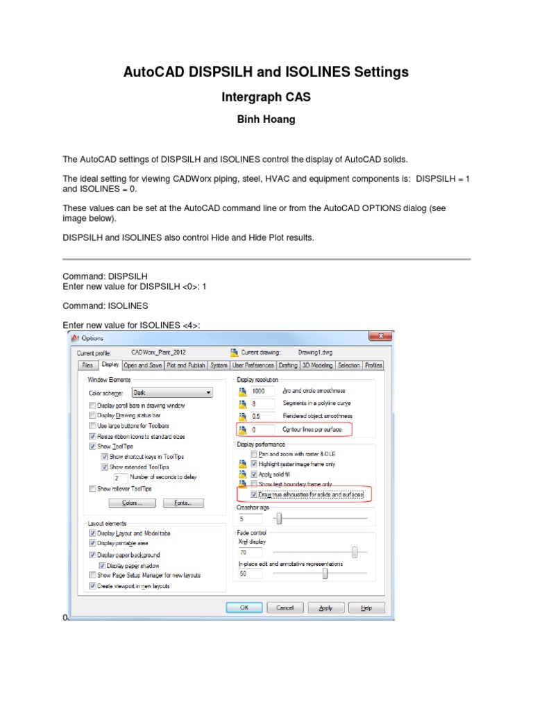 Autocad Isolines