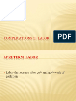 Complications of Labor