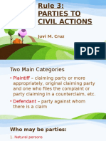 JUVI Rule 3 Parties To Civil Actions
