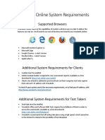 Wonderlic Online Browser Technical Requirements