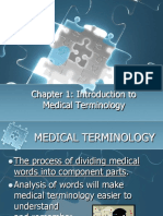 1 Intro To Medical Terminology