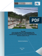 Informe Evaluacion Geologica Geodinamica Del Deslizamiento en El Cerro Manzanapata Distrito de Huachos Provincia Castrovirreyna Region Huancavelica 2014