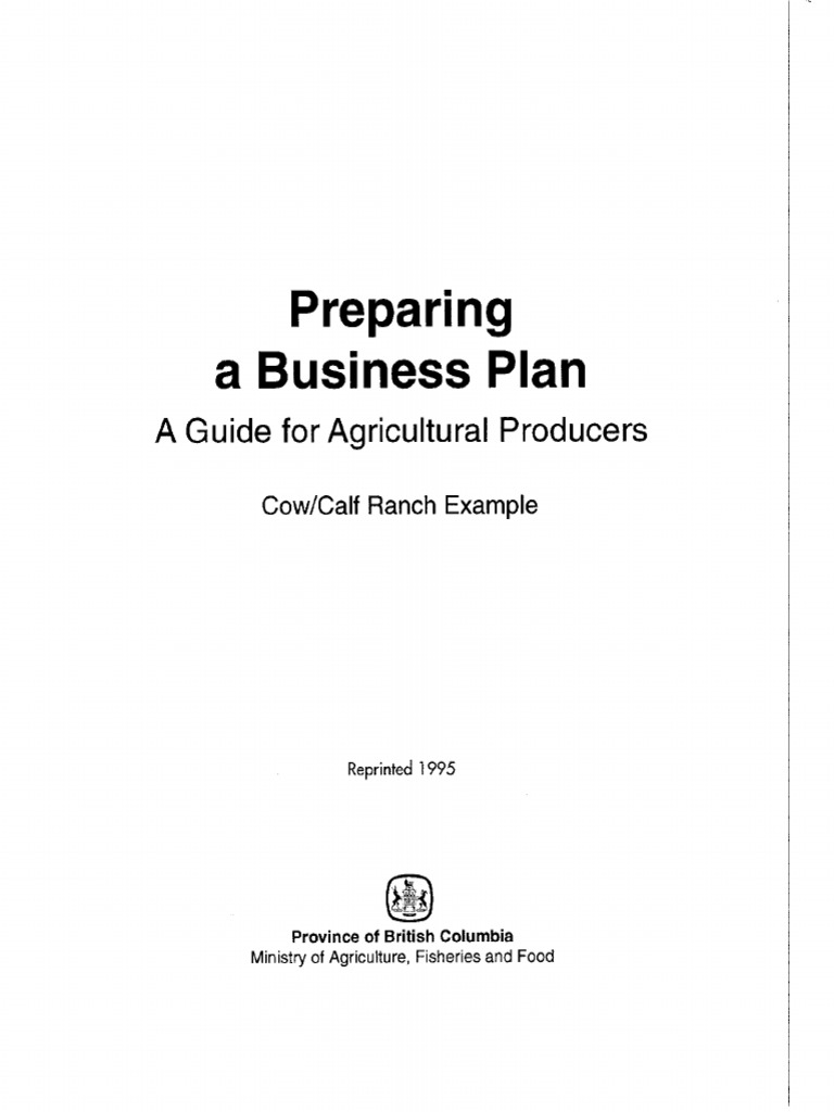 cow farm business plan pdf