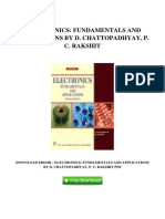 (B516.Ebook) Fee Download Electronics Fundamentals and Applications by D Chattopadhyay P C Rakshit