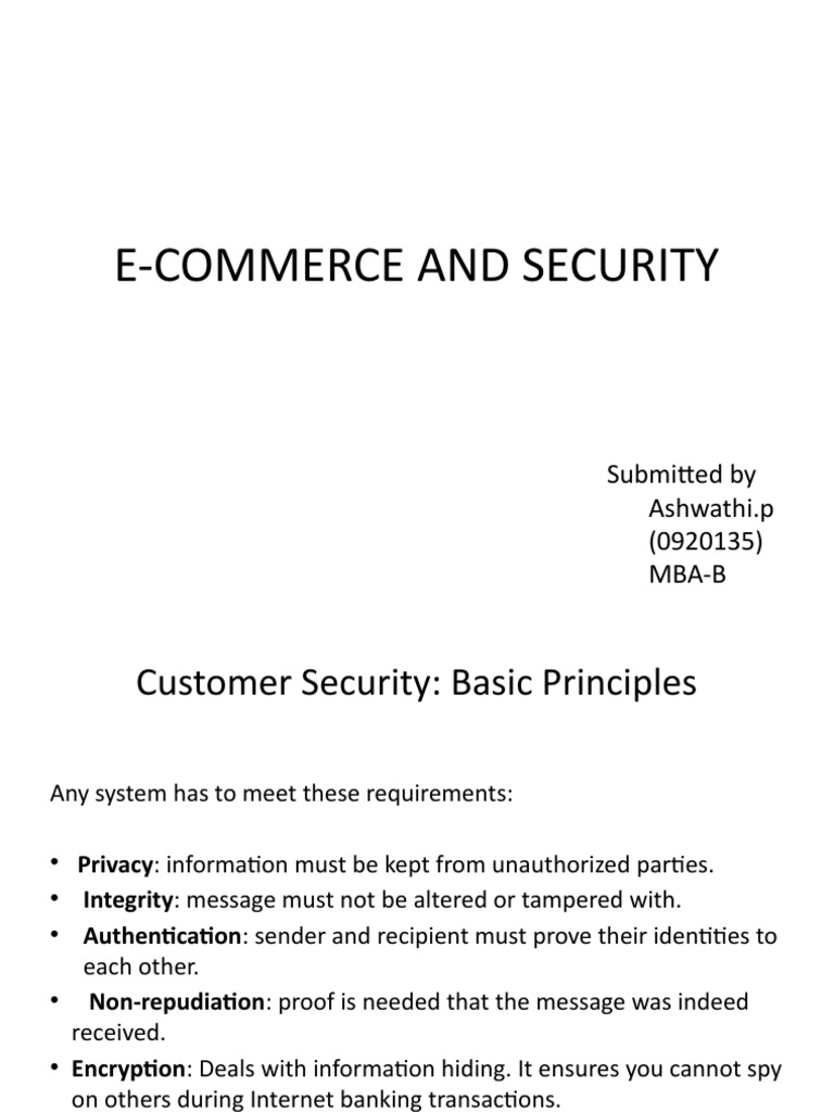 E-Commerce Security Essentials Guide | PDF | Business | Computers