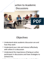 Introduction to Academic Discussions Kaplan