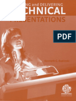 Kenneth G. Budinski - Preparing and Delivering Technical Presentations (2006) PDF