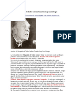 Análisis de Biografía de Tadeo Isidoro Cruz de Jorge Luis Borges