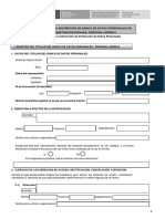 Formulario de Inscripción de BDP Persona Jurídica