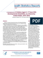 Prevalence of Children With Development Disabilities
