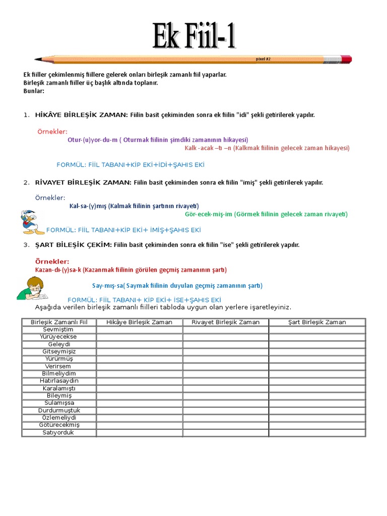 Ek Fiil Pdf