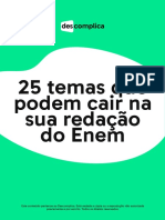 25 Temas Que Podem Cair Na Sua Redacao Do Enem PDF