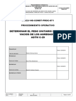 Peso Unitario de Agregados