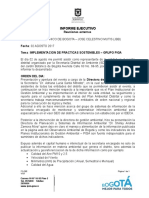 Fo-265 Informe Ejecutivo Implementacion de Practicas Sostenibles - Piga JBB 02 de Agosto