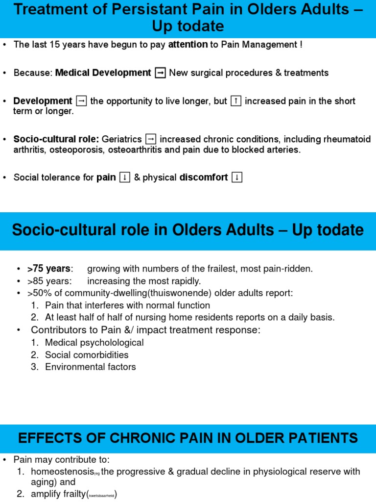 Managing Persistent Pain in Older Adults | PDF | Nonsteroidal Anti ...