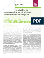 Financiamiento Climatico en Ca - Una Mirada Desde La Descentralizacion Energetica PDF