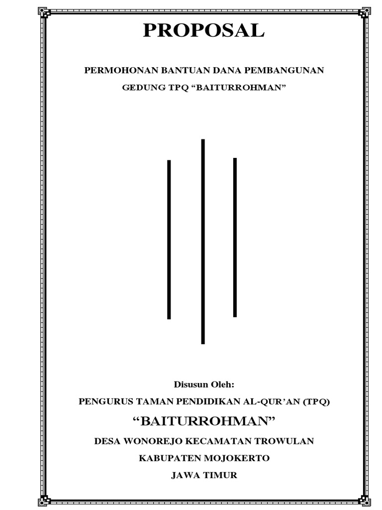 Proposal Tpq Baiturrohman