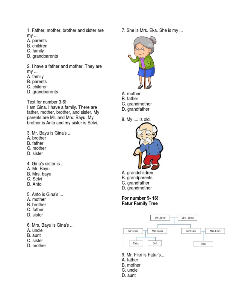 Family relationships identification | PDF | Grandparent | Kinship And ...