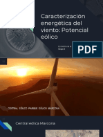 Caracterización energética del viento Marcona