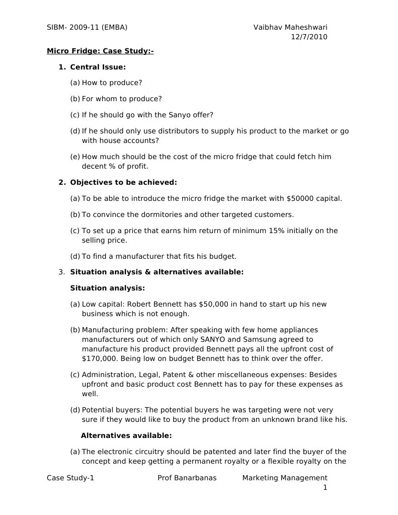 Microfridge: the concept picture