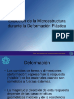 Clase 2 Evolución de La Microestructura Durante La Deformación Plástica PDF