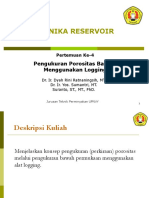 MENENTUKAN POROSITAS DENGAN LOGGING