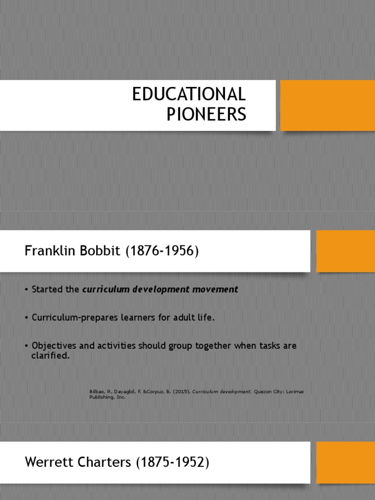 Educational Pioneers PDF Curriculum Lecture