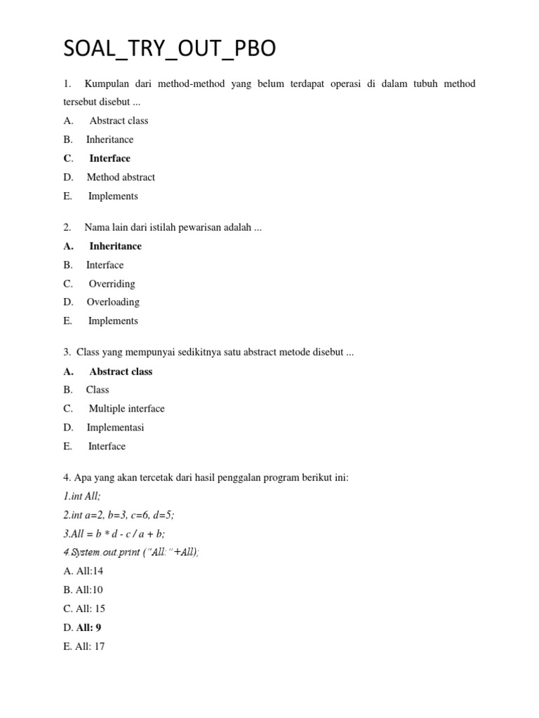 Soal Pbo Pdf