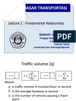 Lecture 2 - Transportation Fundamentals - Fundamental Relationships - Updated