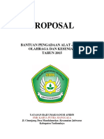 Proposal Bantuan Alat Olahraga