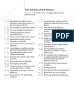 Evaluación de La Autoestima de Sorensen