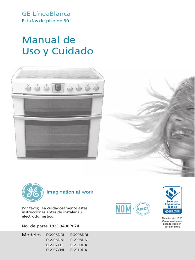 Manual Usuario Estufa Eg909dx2a Jabon Estufa De Cocina