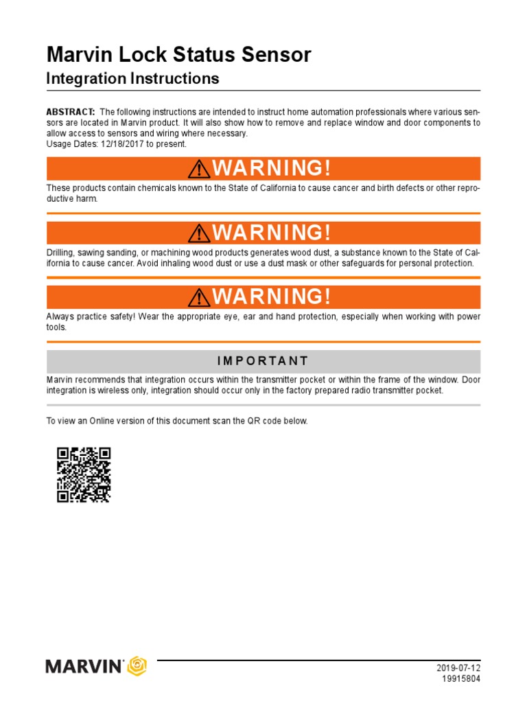 Marvin Lock Status Sensor Integration Instructions - Home Automation ...