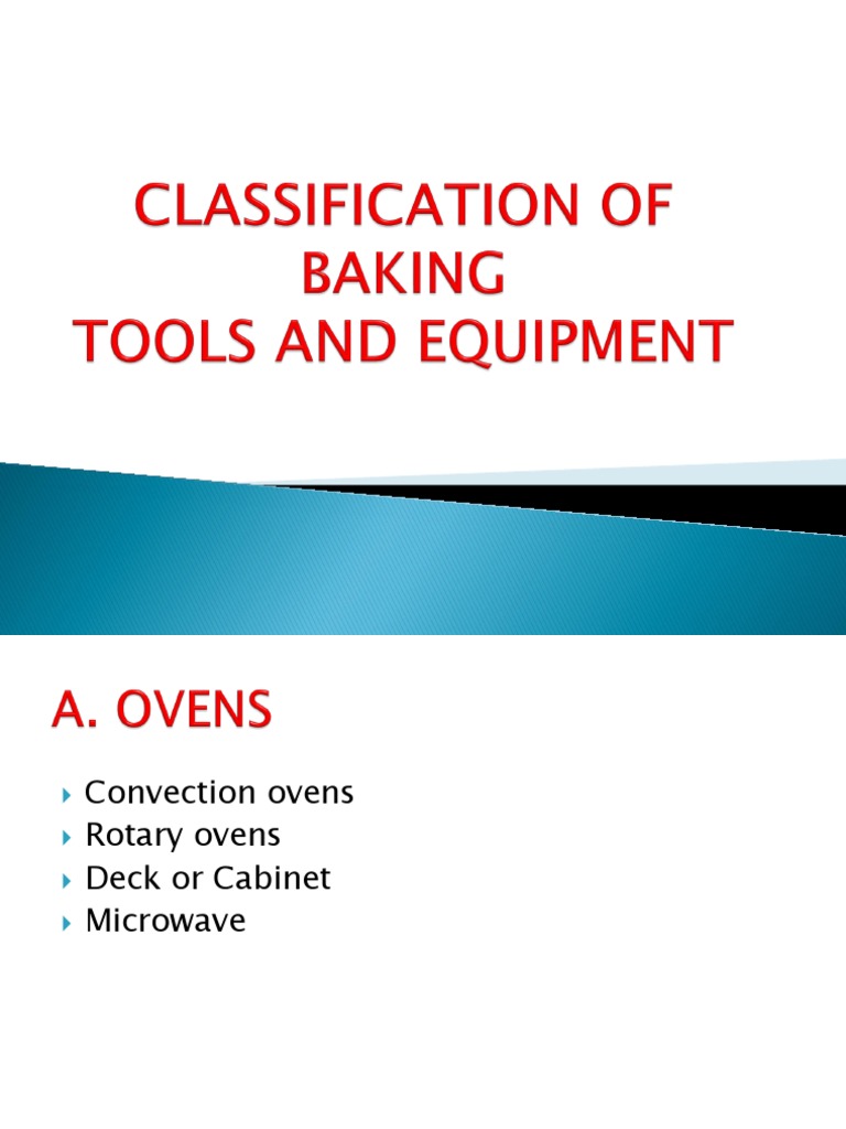 CLASSIFICATION OF BAKING Tools POWERPOINT 2016 PDF