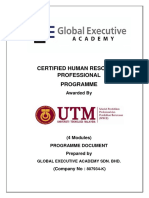 UTMSPACE - Certified Human Resource Professional Programme 2019